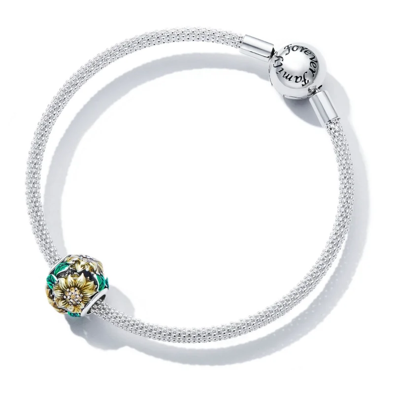 (Bild für) Sonnenblumen-Charm im Pandora-Stil - SCC2209 - Ansicht 5