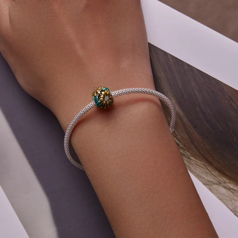 (Bild für) Sonnenblumen-Charm im Pandora-Stil - SCC2209 - Ansicht 6
