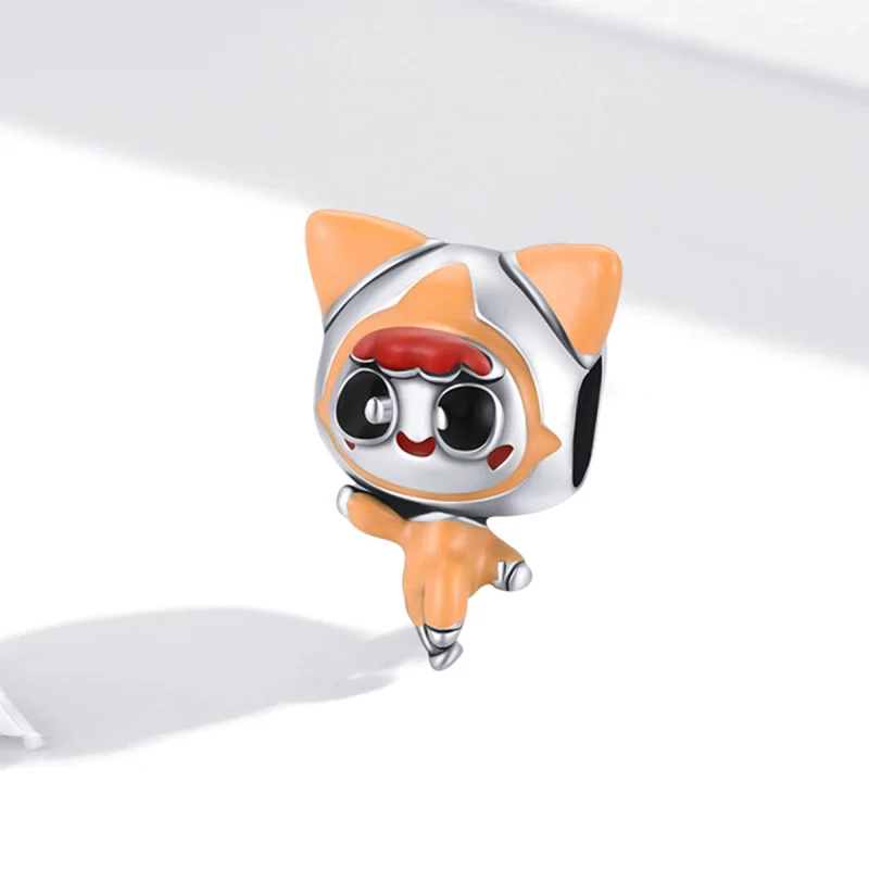(Bild für) Space Cat Doll-Charm im Pandora-Stil - SCC1941 - Ansicht 2