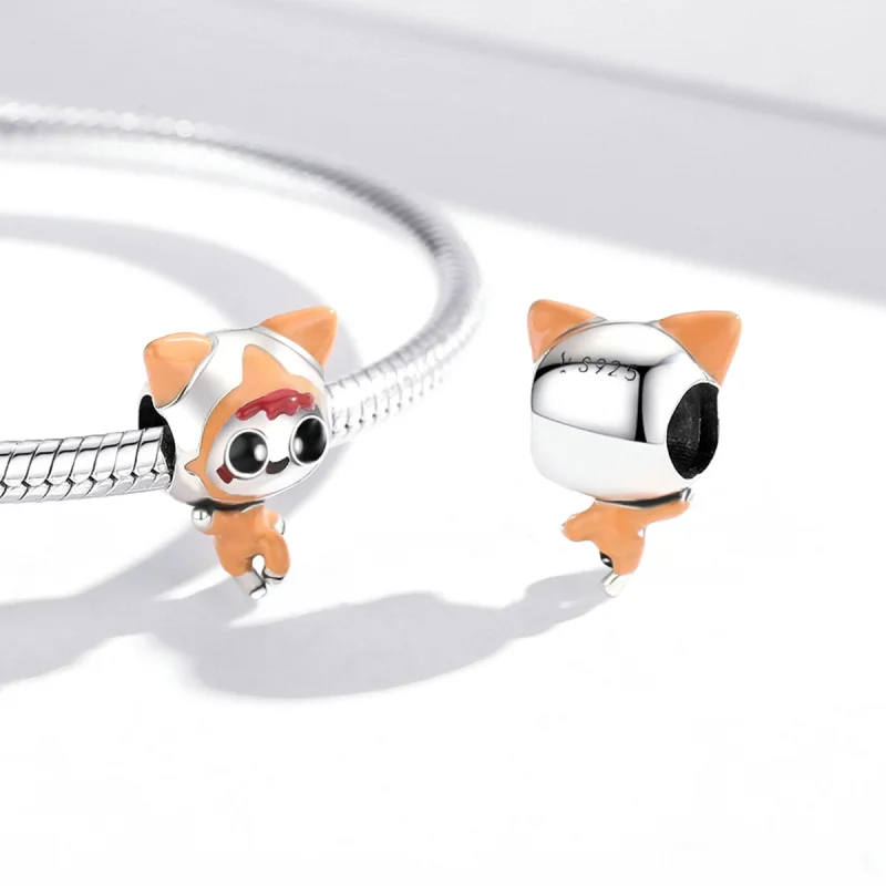 (Bild für) Space Cat Doll-Charm im Pandora-Stil - SCC1941 - Ansicht 3
