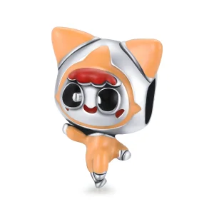 (Bild für) Space Cat Doll-Charm im Pandora-Stil - SCC1941