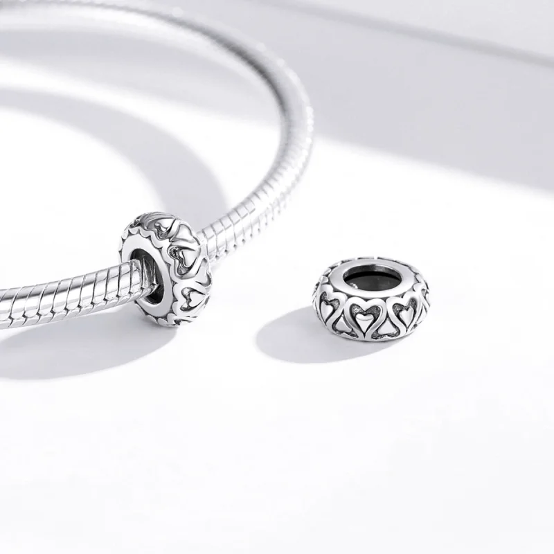 (Bild für) Spacer-Charm „Lace Love“ im Pandora-Stil - SCC1949 - Ansicht 3