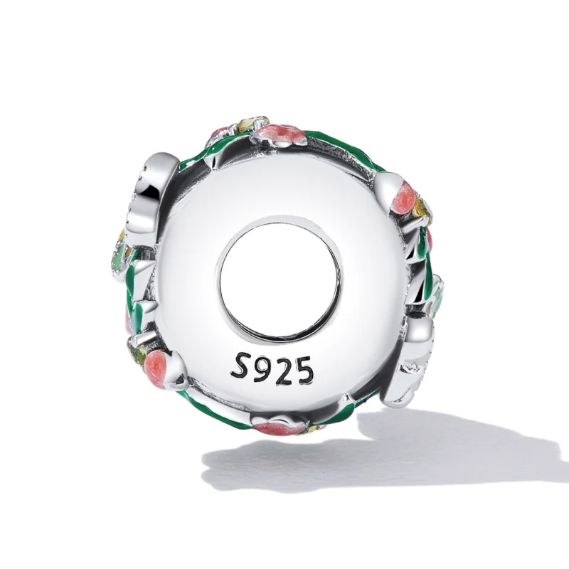 (Bild für) Spacer-Charm „Schmetterlingsblume“ im Pandora-Stil - SCC2251 - Ansicht 3