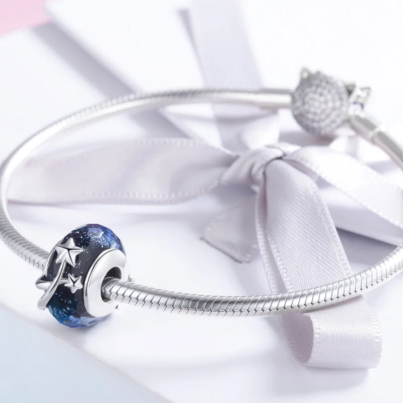(Bild für) Spätherbst-Nachthimmel-Charm im Pandora-Stil - SCC861 - Ansicht 4