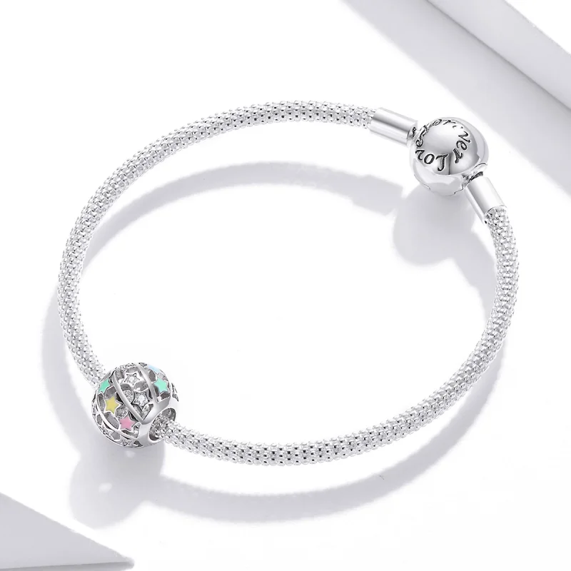 (Bild für) Stern-Planeten-Charm im Pandora-Stil - BSC438 - Ansicht 3