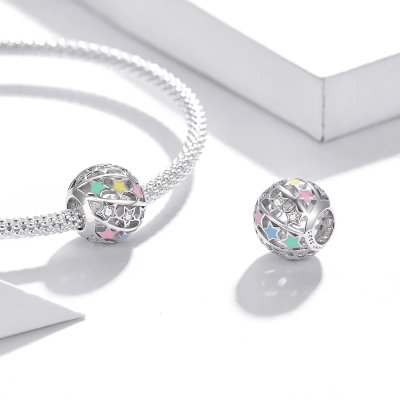 (Bild für) Stern-Planeten-Charm im Pandora-Stil - BSC438 - Ansicht 4