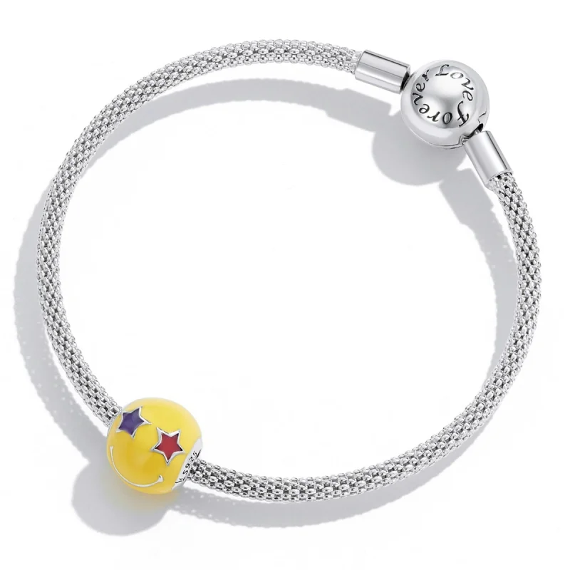 (Bild für) Sternauge-Smiley-Charm im Pandora-Stil - SCC2190 - Ansicht 4