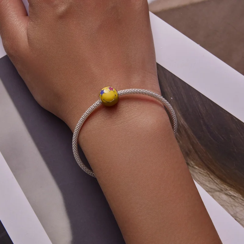 (Bild für) Sternauge-Smiley-Charm im Pandora-Stil - SCC2190 - Ansicht 5