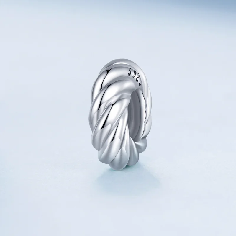 (Bild für) Twist-Spacer-Charm im Pandora-Stil - BSC698 - Ansicht 2