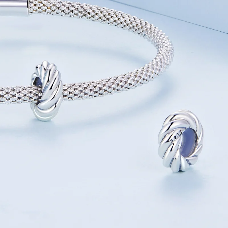(Bild für) Twist-Spacer-Charm im Pandora-Stil - BSC698 - Ansicht 4