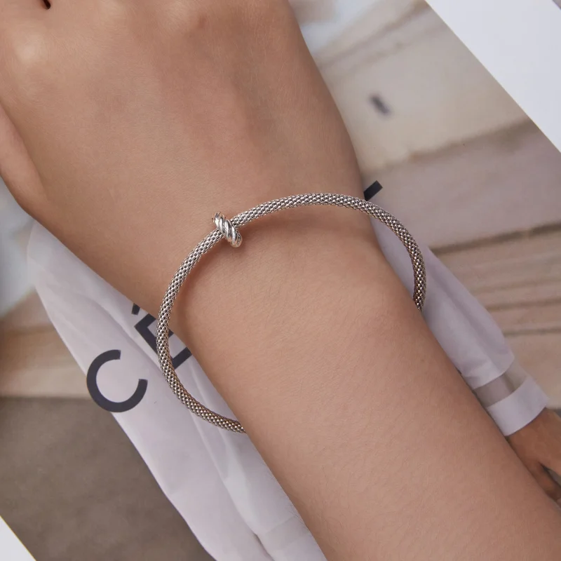 (Bild für) Twist-Spacer-Charm im Pandora-Stil - BSC698 - Ansicht 6