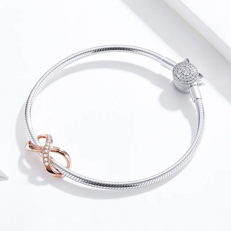 (Bild für) Unendlichkeits-Charm im Pandora-Stil aus Roségold - SCC1146-C - Ansicht 5