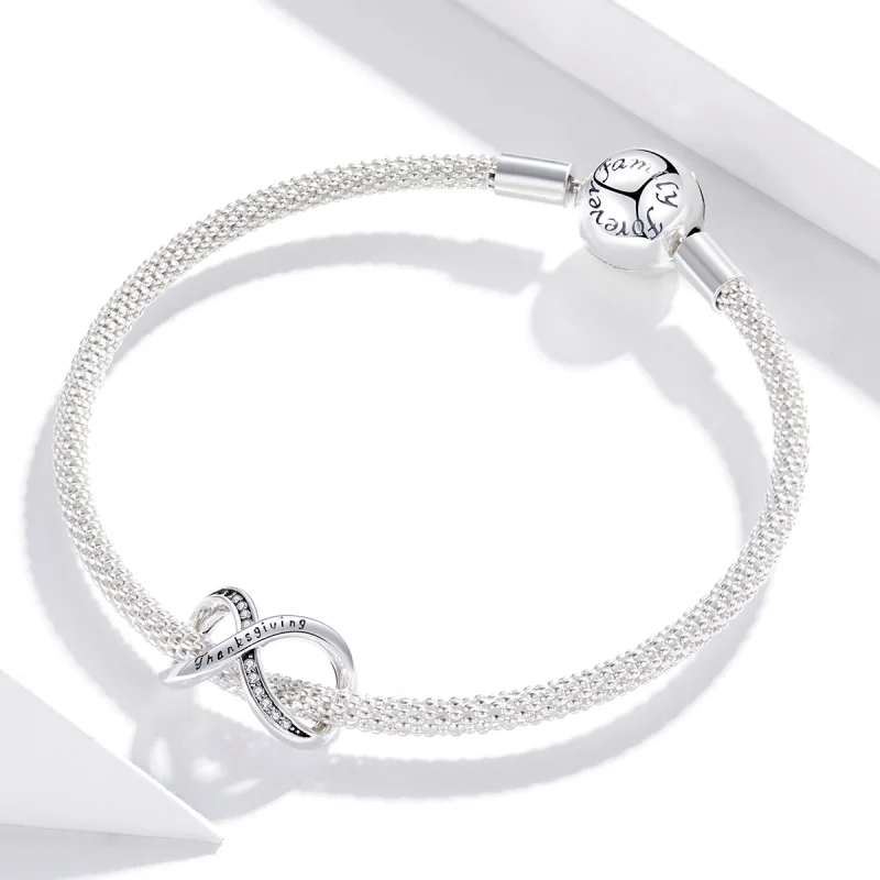 (Bild für) Unendlichkeitssymbol-Charm im Pandora-Stil - SCC1636 - Ansicht 3