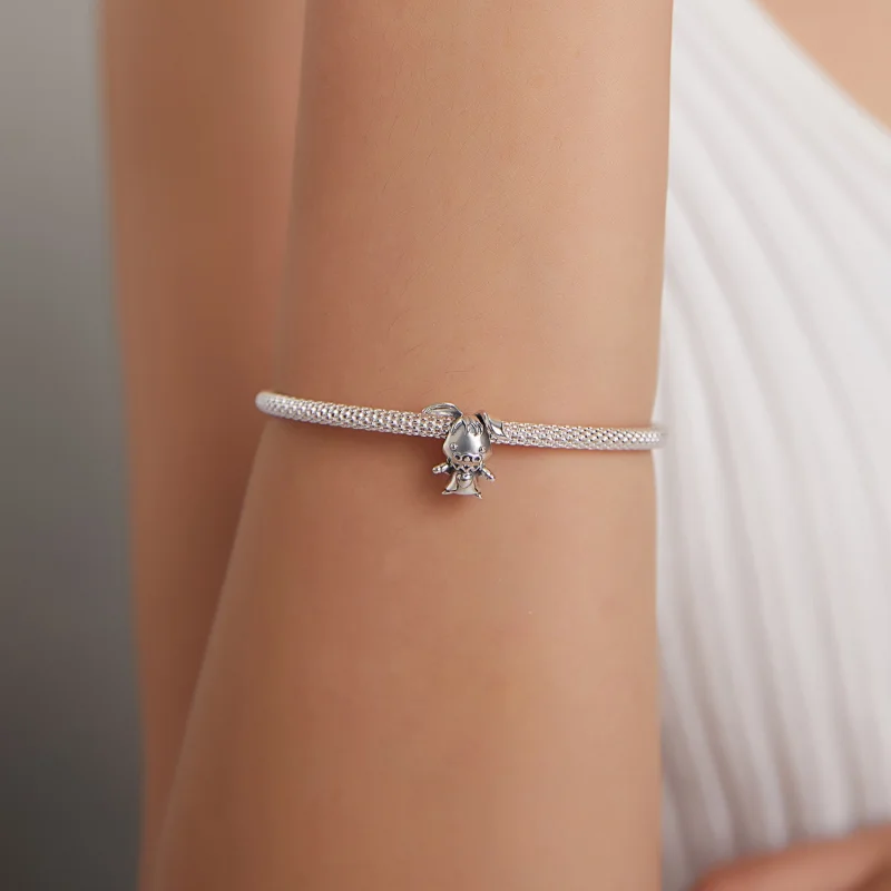(Bild für) Verspielter Kaninchen-Charm aus Silber im Pandora-Stil - SCC1867 - Ansicht 5