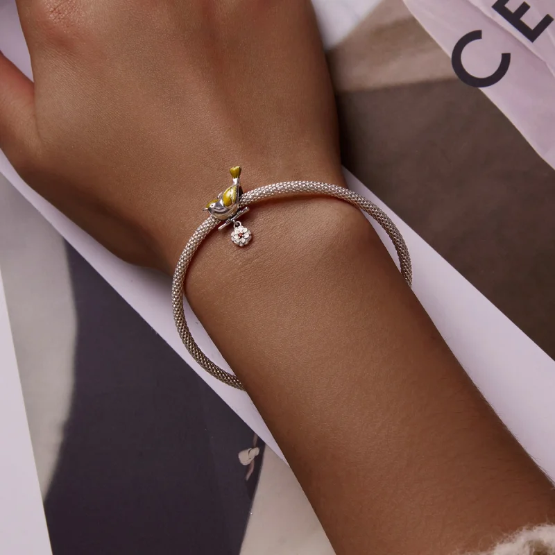 (Bild für) Vögel und Blumen im Pandora-Stil - SCC2191 - Ansicht 5
