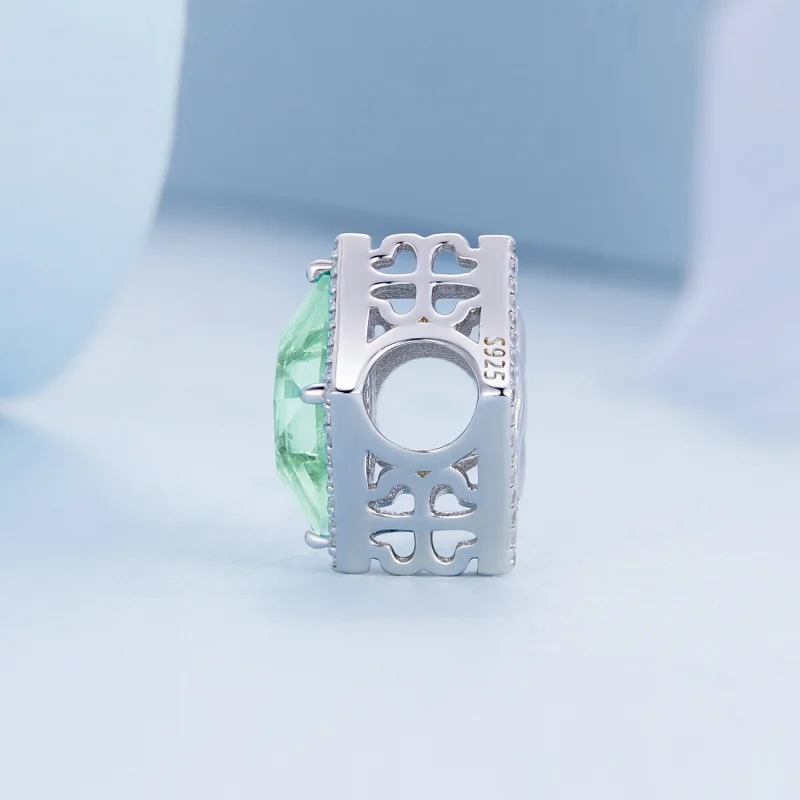 (Bild für) Vierblättriges Kleeblatt-Charm im Pandora-Stil - BSC667 - Ansicht 3
