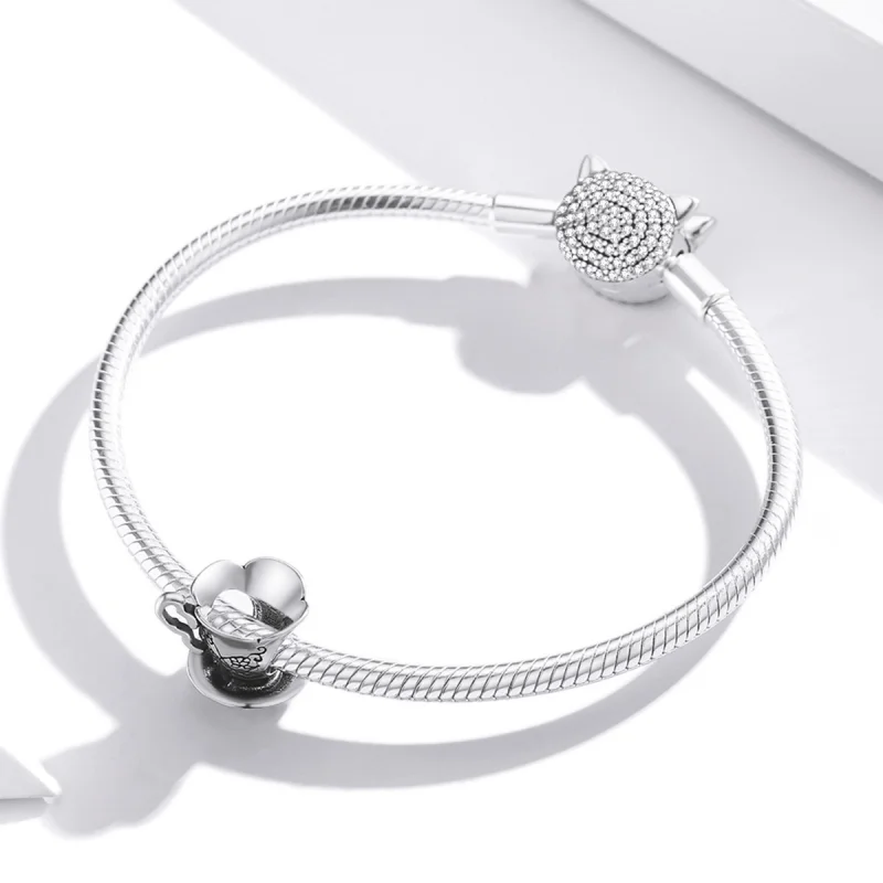 (Bild für) Vintage-Teetassen-Charm im Pandora-Stil - SCC1899 - Ansicht 3