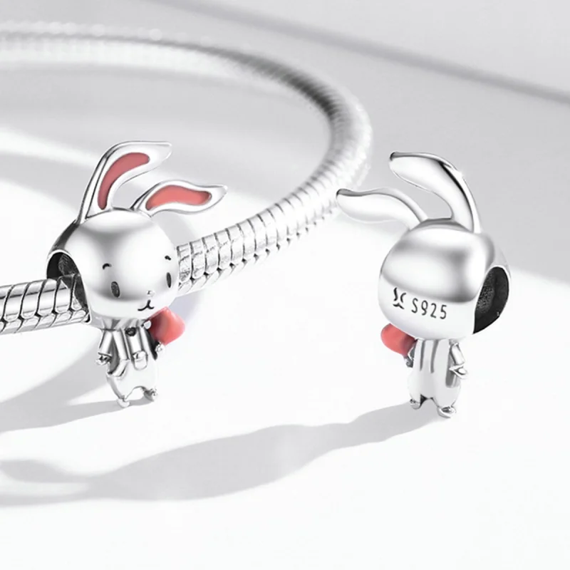 (Bild für) Vitality-Kaninchen-Charm im Pandora-Stil - SCC2012 - Ansicht 4