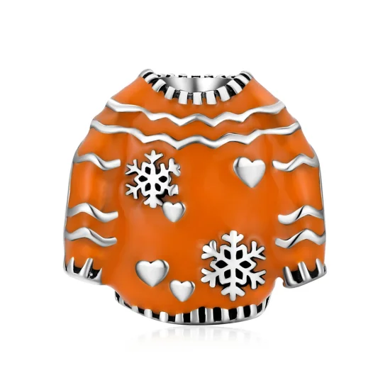(Bild für) Warmer Pullover-Charm im Pandora-Stil - SCC1998