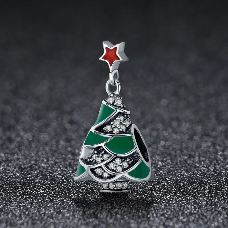 (Bild für) Weihnachtsbaum-Charm im Pandora-Stil - SCC307 - Ansicht 2