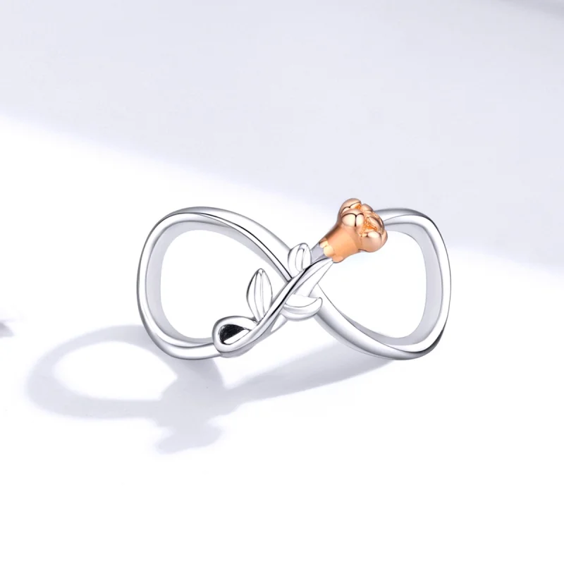 (Bild für) Zweifarbiger „Infinite Love“-Charm im Pandora-Stil - SCC1463 - Ansicht 2
