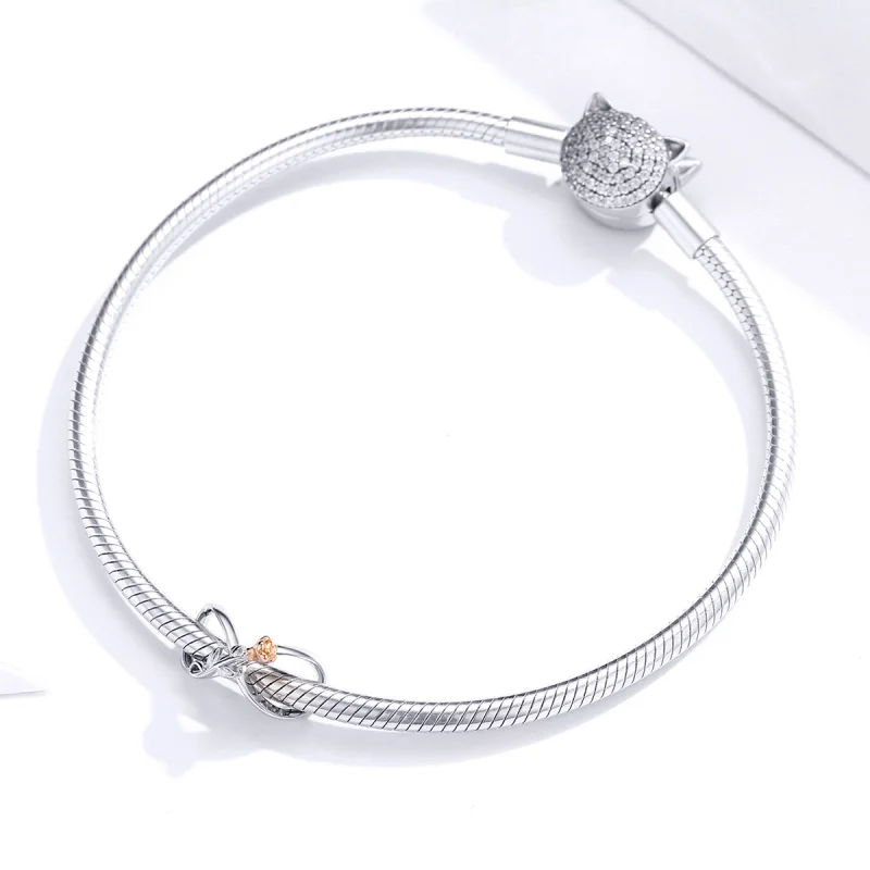 (Bild für) Zweifarbiger „Infinite Love“-Charm im Pandora-Stil - SCC1463 - Ansicht 3