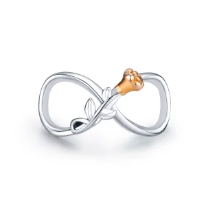 (Bild für) Zweifarbiger „Infinite Love“-Charm im Pandora-Stil - SCC1463