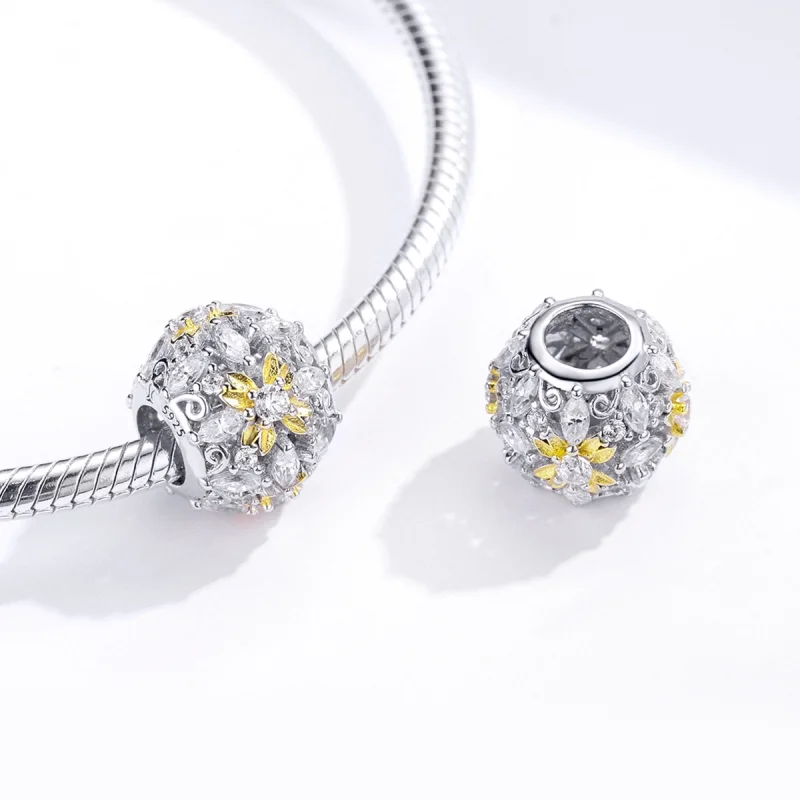 (Bild für) Zweifarbiger „Shining Life“-Charm im Pandora-Stil - SCC1333 - Ansicht 4