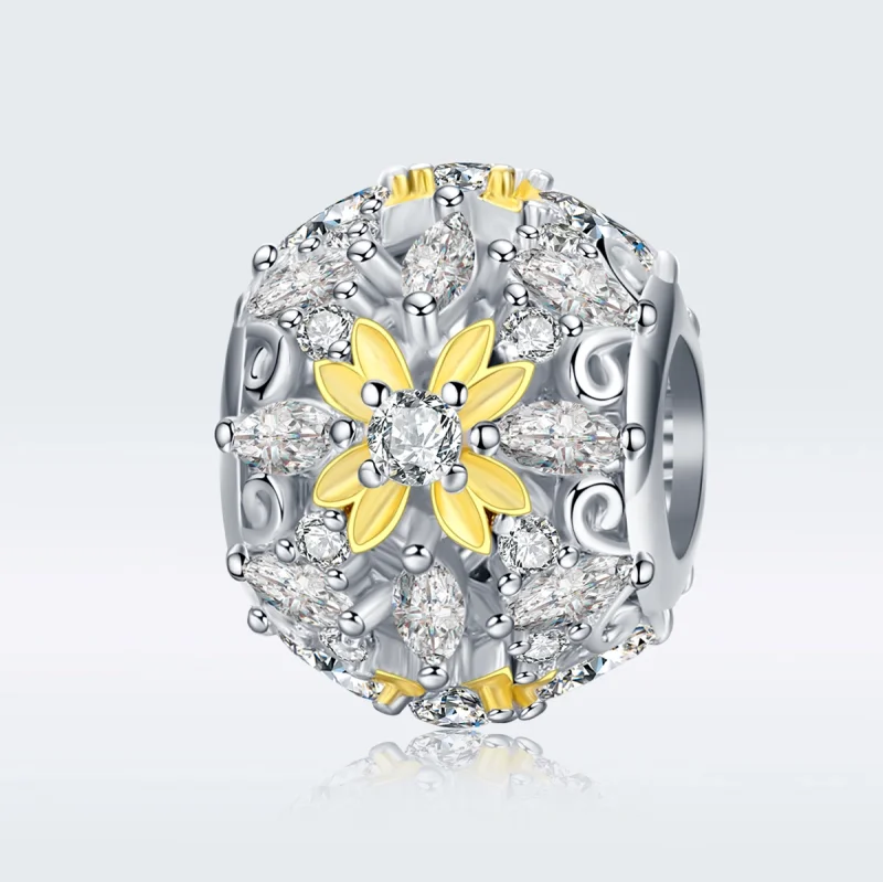 (Bild für) Zweifarbiger „Shining Life“-Charm im Pandora-Stil - SCC1333 - Ansicht 5
