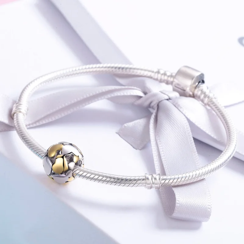 (Bild für) Zweifarbiger zweifarbiger „My Heart Is Bright“-Charm im Pandora-Stil - SCC537 - Ansicht 4