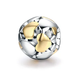 (Bild für) Zweifarbiger zweifarbiger „My Heart Is Bright“-Charm im Pandora-Stil - SCC537