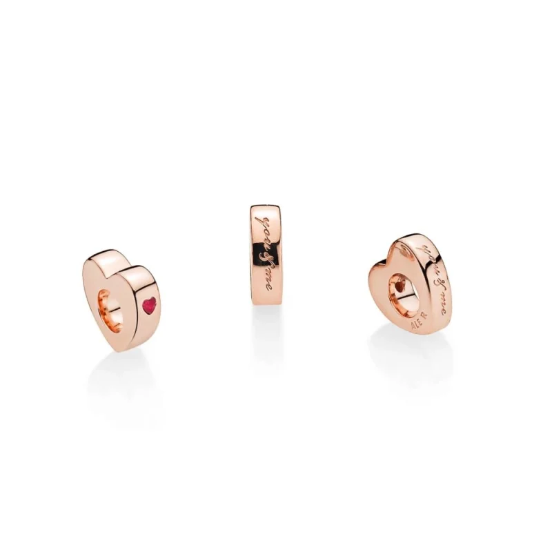 (Bild für) Abstandhalter mit zwei Herzen, PANDORA Rose™ Red CZ - 786559CZR - Ansicht 3