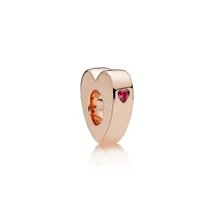 (Bild für) Abstandhalter mit zwei Herzen, PANDORA Rose™ Red CZ - 786559CZR