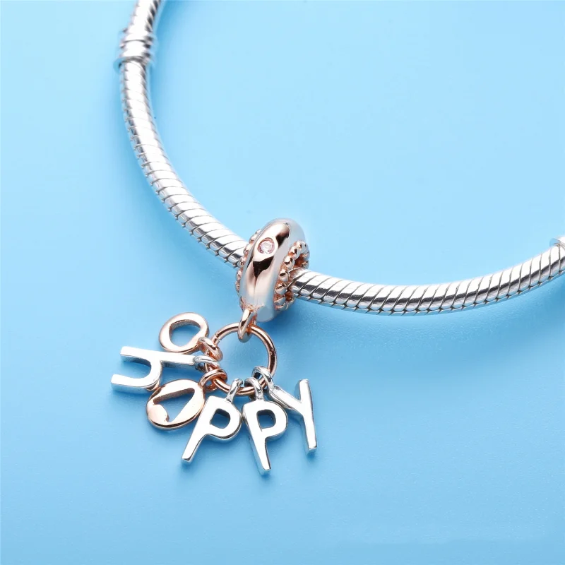 (Bild für) Charm-Anhänger „Be Happy“, PANDORA Rose - 787017NPO - Ansicht 2