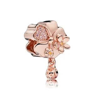 (Bild für) Charm-Anhänger „Wildblumenwiese“, PANDORA Rose™, Blush Pink Crystal Pink Emaille - 787026NPR