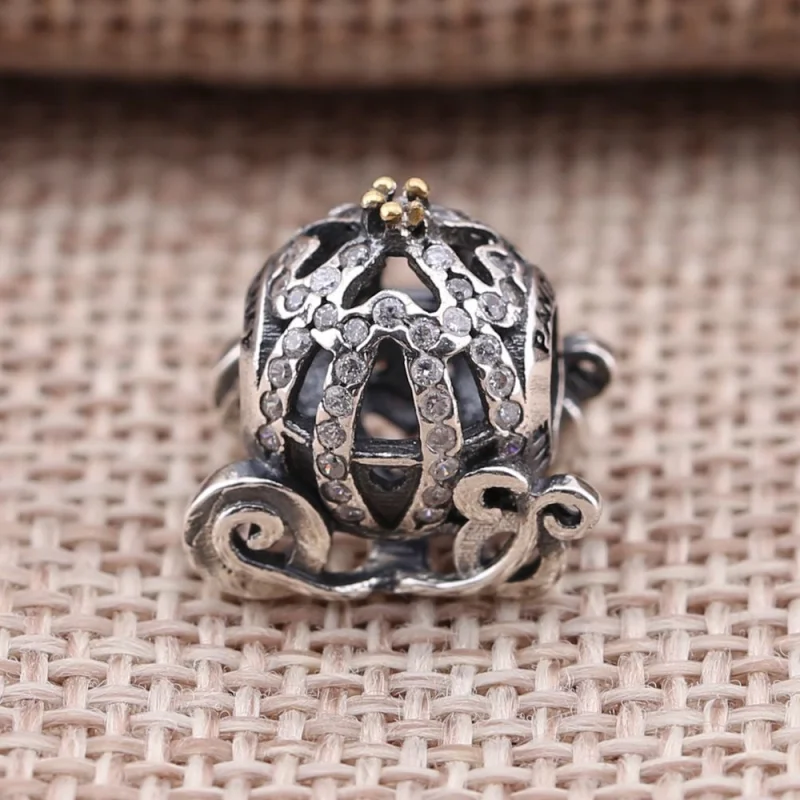 (Bild für) Disney, PANDORA Aschenputtels Kürbis-Kutschen-Charm - 791573CZ - Ansicht 3