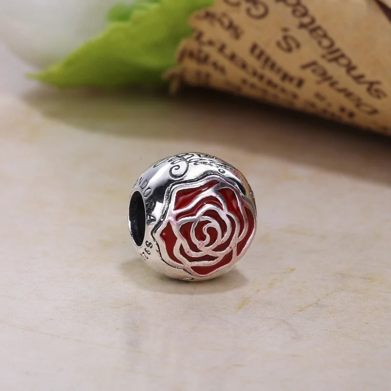 (Bild für) Disney, PANDORA Belle's Enchanted Rose Charm - 791575EN09 - Ansicht 2