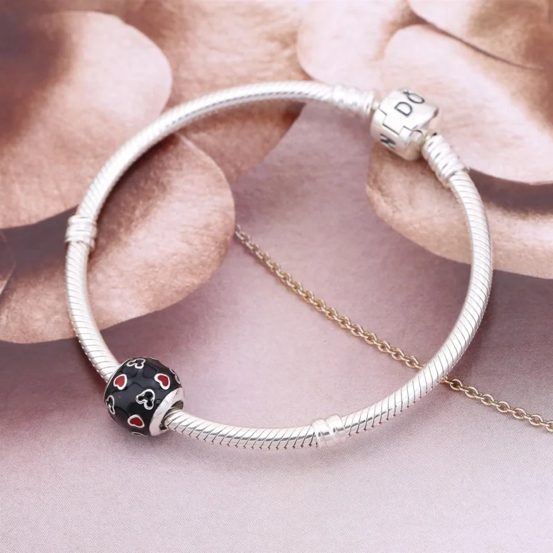 (Bild für) Disney, PANDORA Mickey & Hearts Charm - 791477ENMX - Ansicht 2