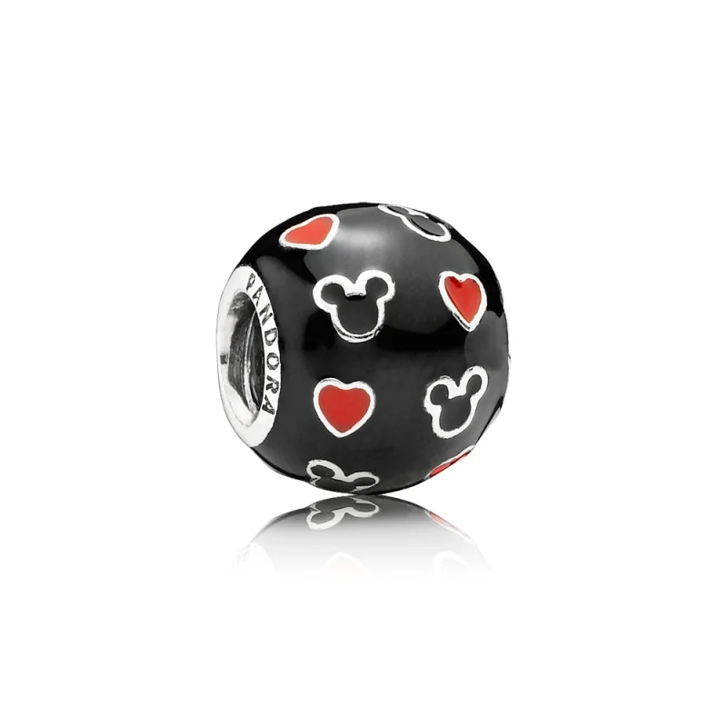 (Bild für) Disney, PANDORA Mickey & Hearts Charm - 791477ENMX