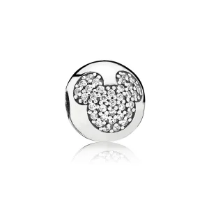 (Bild für) Disney, PANDORA Mickey Pavé Clip-Charm - 791449CZ