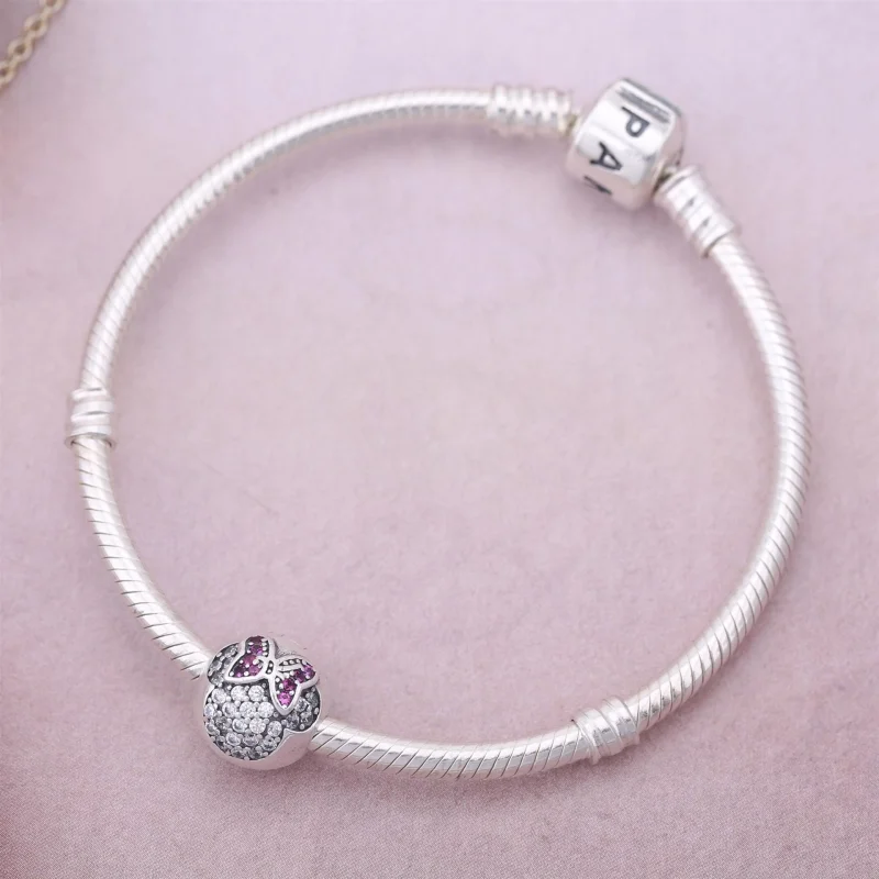 (Bild für) Disney, PANDORA Minnie Pavé Clip-Charm - 791450CZ - Ansicht 2