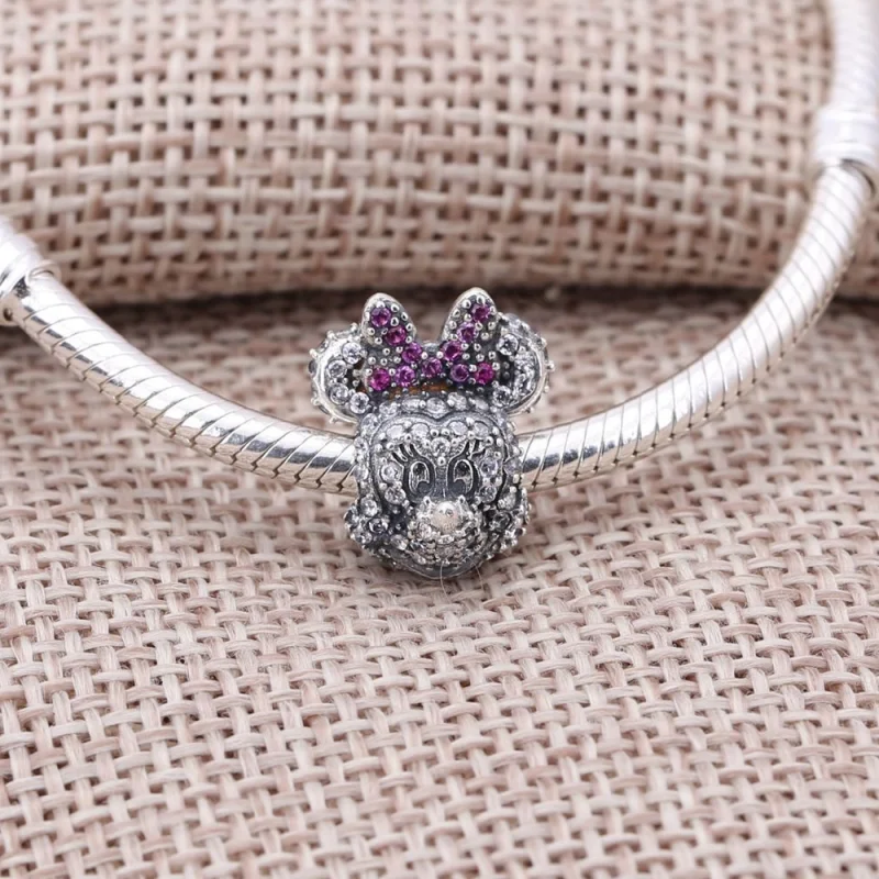 (Bild für) Disney, PANDORA Minnie Silber Charm [Limitierte Auflage] - 791796NCK - Ansicht 2