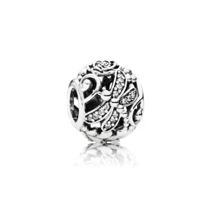 (Bild für) Durchbrochener Charm „Libelle Wiese“ von PANDORA - 791733CZ