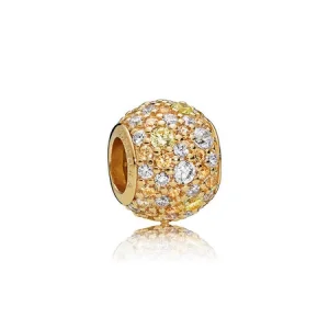 (Bild für) Golden Mix Pavé-Charm, PANDORA Shine™ Mehrfarbiger CZ - 767052CSY