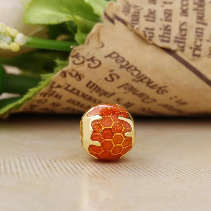 (Bild für) Goldener Honig-Charm, PANDORA Shine™ warme gelbe Emaille - 767120EN158 - Ansicht 2