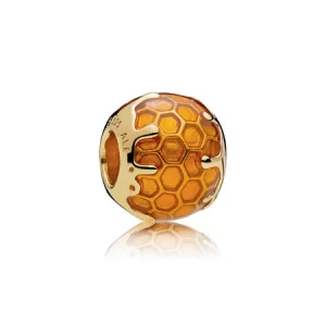 (Bild für) Goldener Honig-Charm, PANDORA Shine™ warme gelbe Emaille - 767120EN158