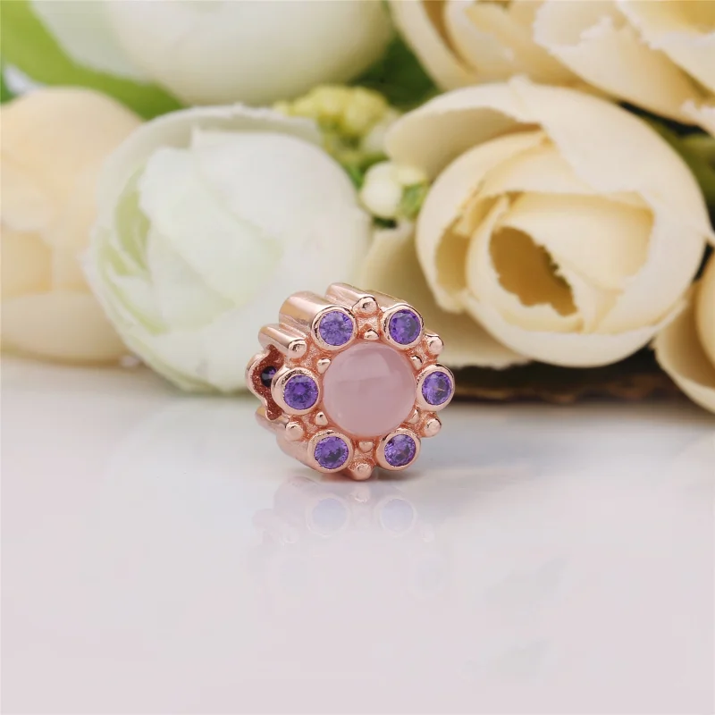 (Bild für) Heraldischer Radiance-Charm, PANDORA Rose™ und rosa und lila Kristalle - 787658N - Ansicht 2