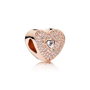 (Bild für) Herzförmiger Charm, PANDORA Rose™ Clear CZ - 781555CZ