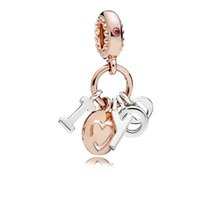 (Bild für) „I Love You“-Anhänger, PANDORA Rose™ Red CZ - 786596CZR