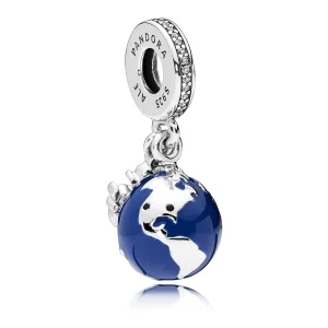 (Bild für) Mickey-Mouse-Globus-Charm von PANDORA - 7501057371914P